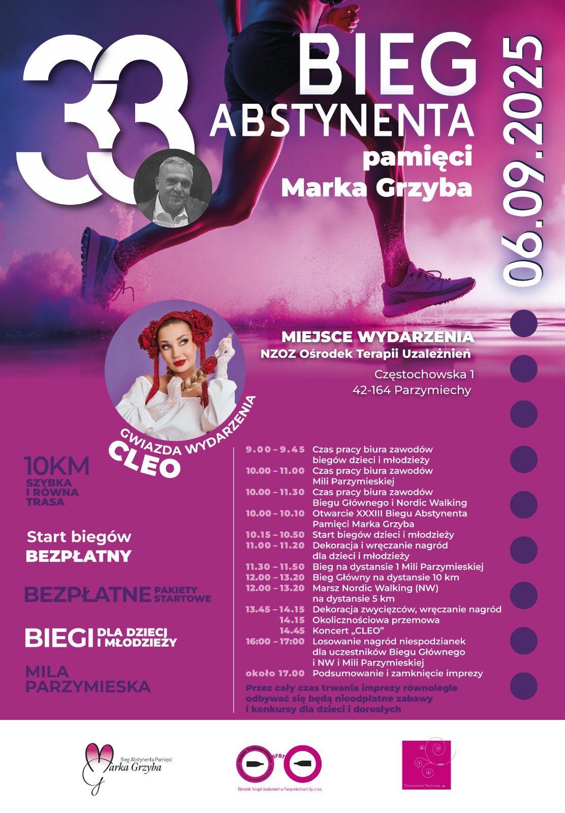 Plakat Bieg Abtynenta