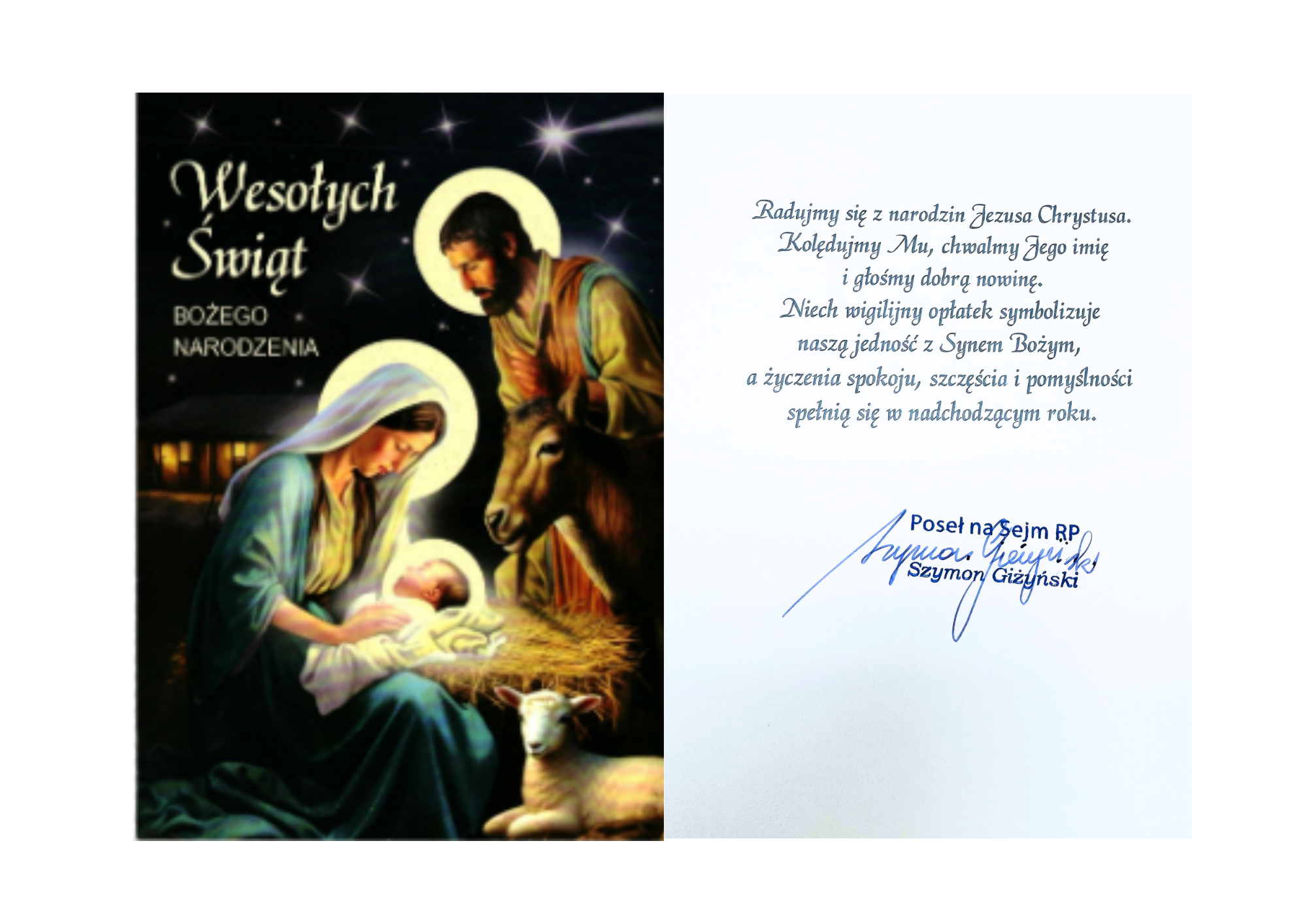 Życzenia od Posła na Sejm RP Szymona Giżyńskiego