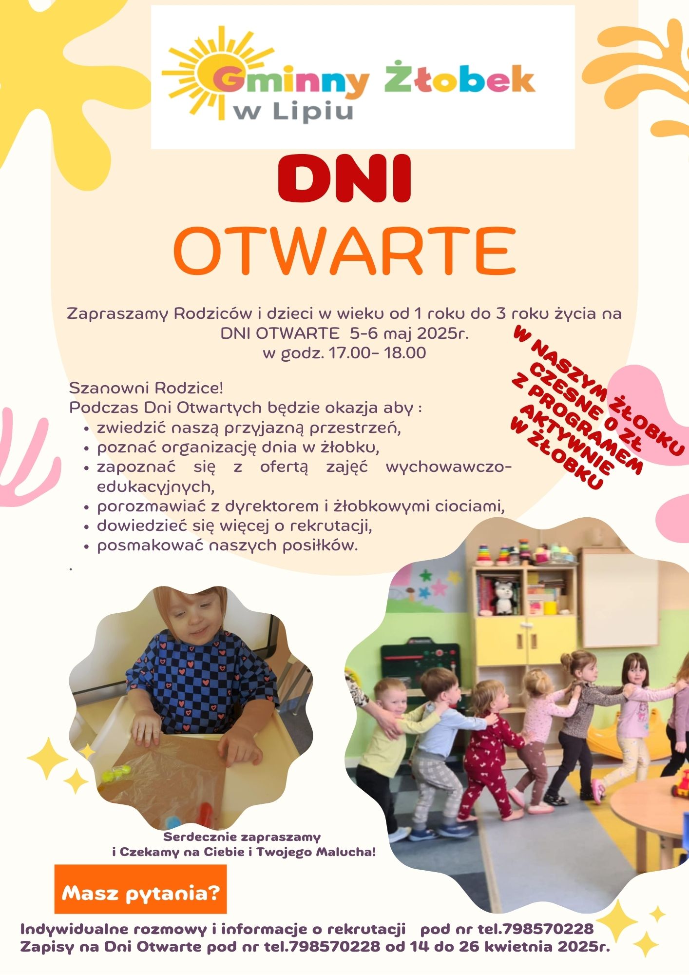 Dni otwarte Gminnego Żłobka w Lipiu