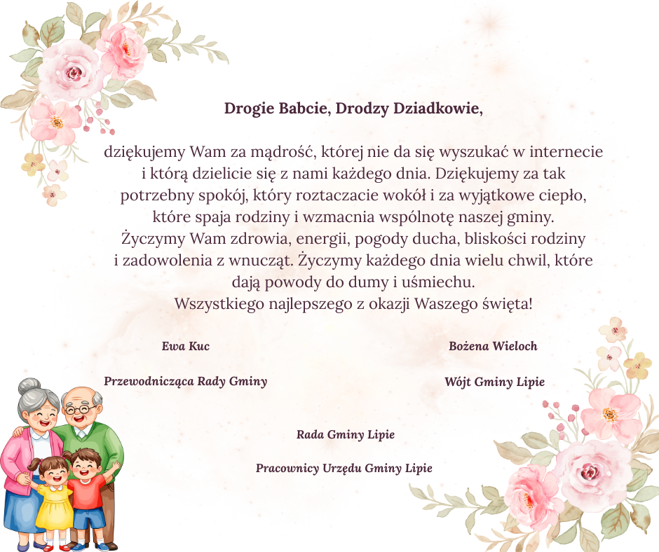 Życzenia z okazji Dnia Babci i Dziadka