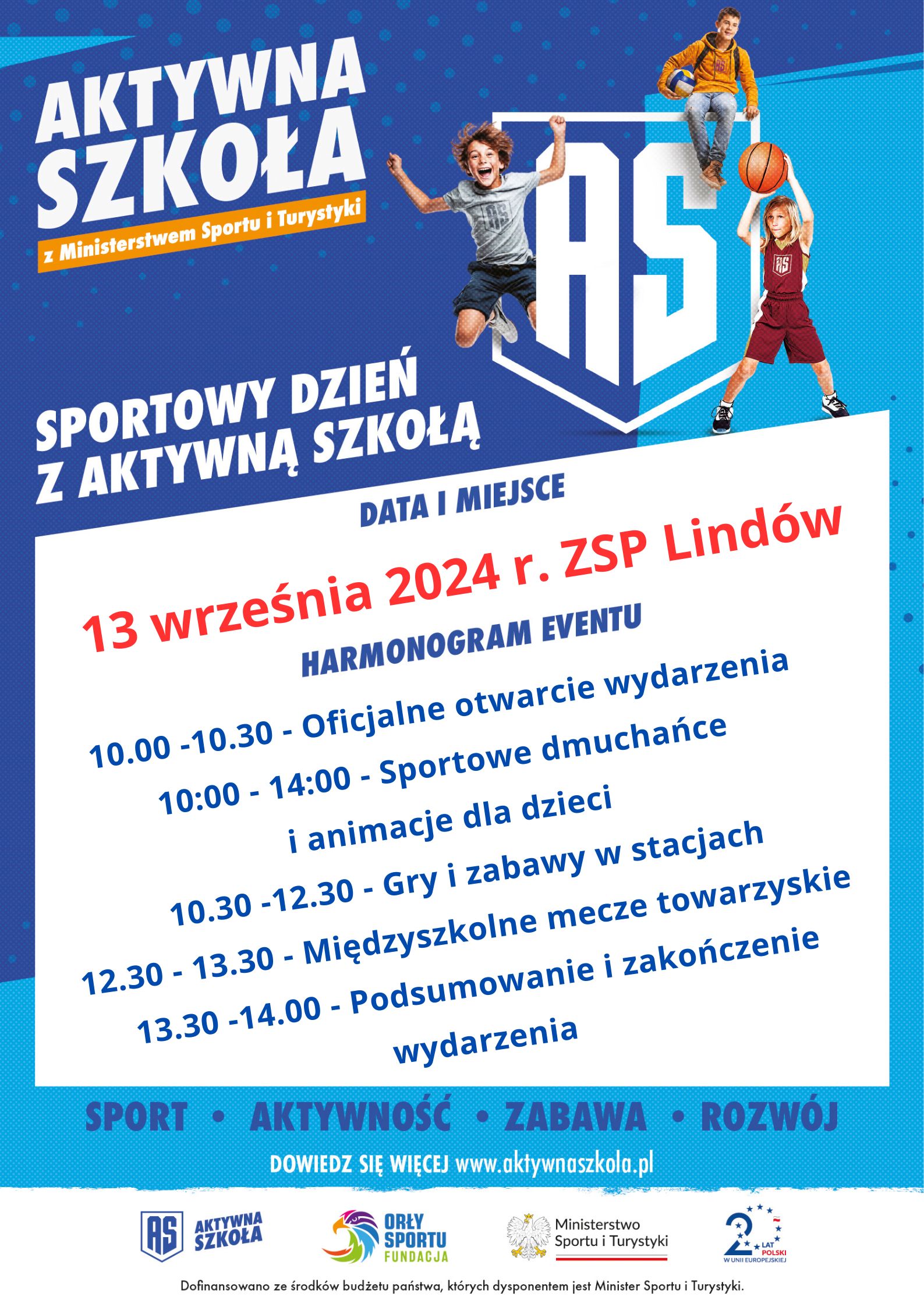 Sportowy dzien z aktywną szkoła