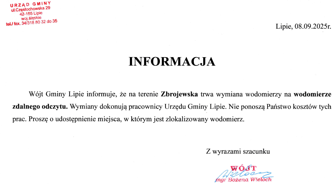 Na terenie Zbrojewska trwa wymiana wodomierzy