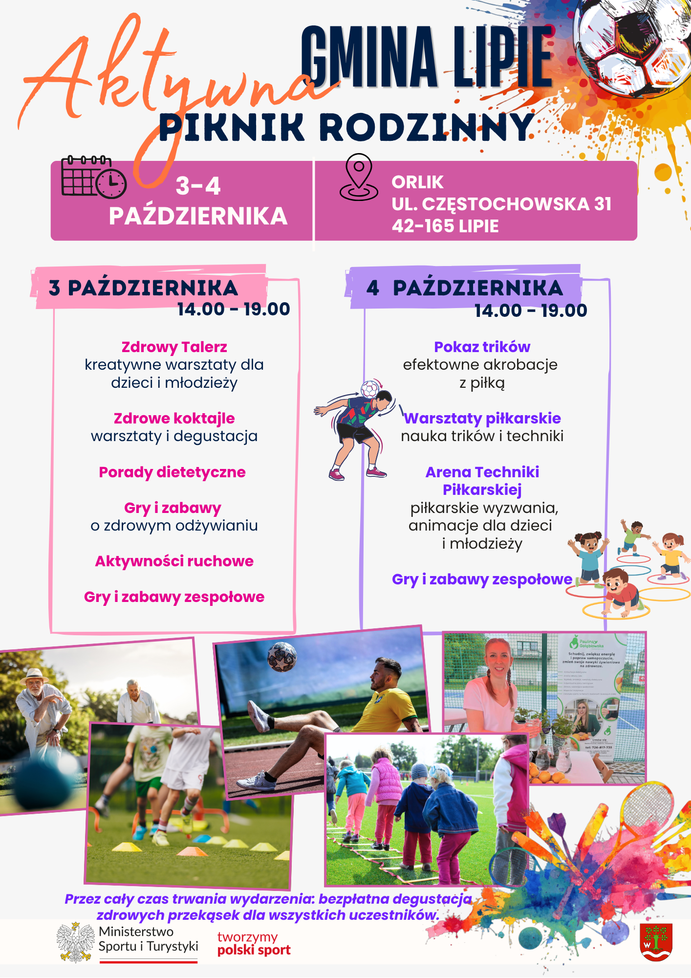 Plakat Pikniku rodzinnego 3 i 4 października