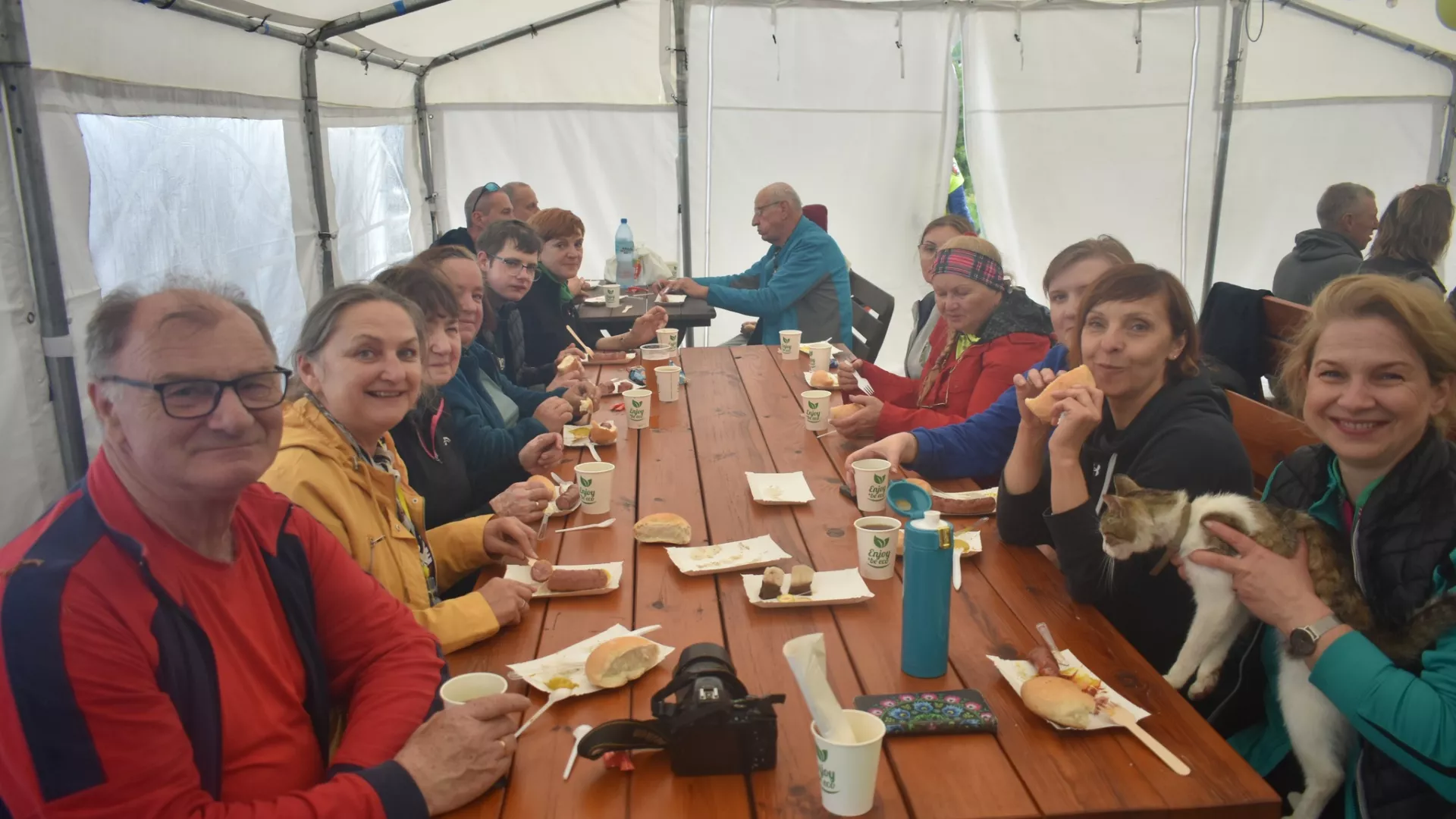 Uczestnicy Rajdu na mecie w Ranczo Zagata