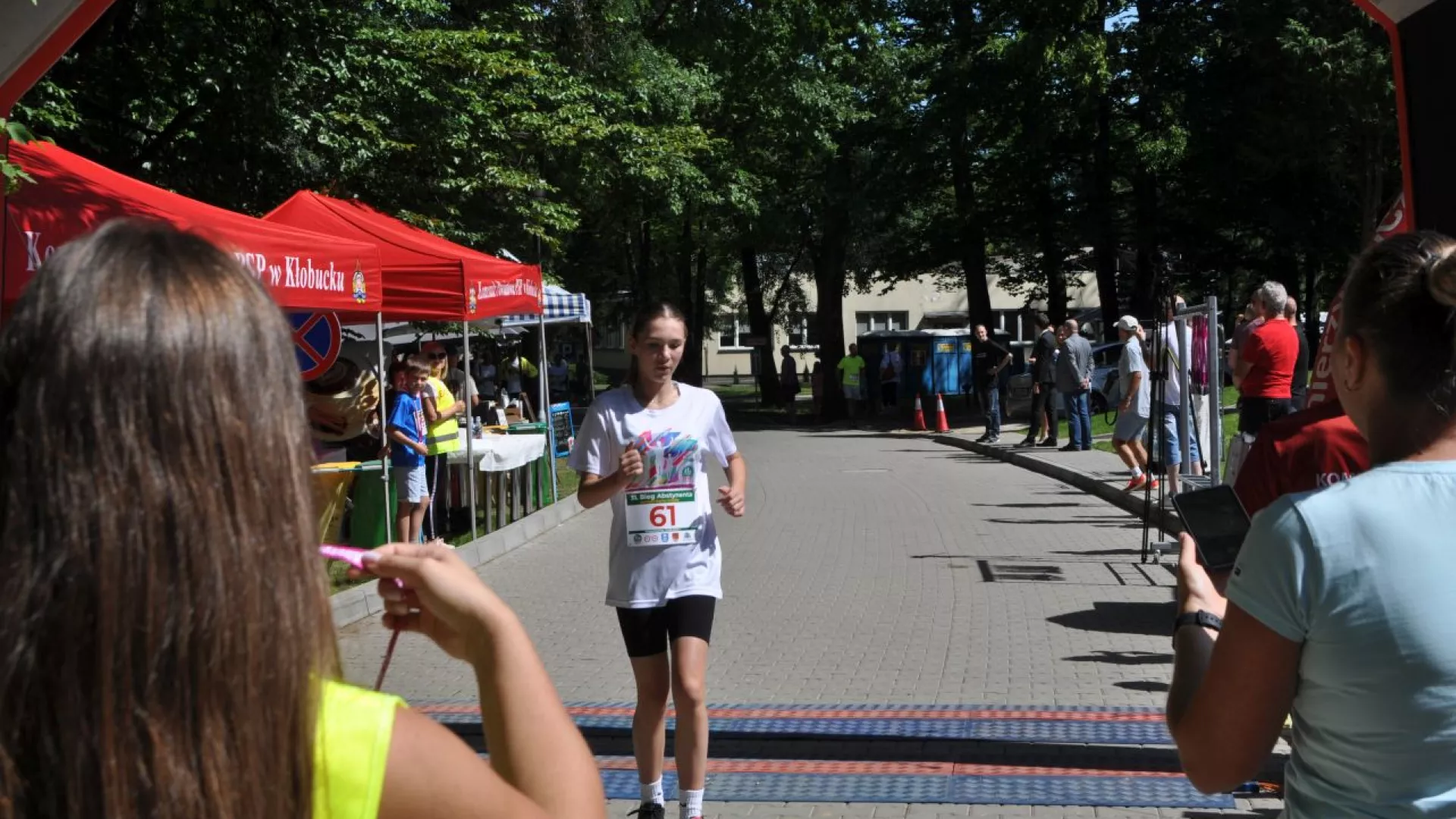 Maja Hyra dobiega do mety mili parzymieskiej.