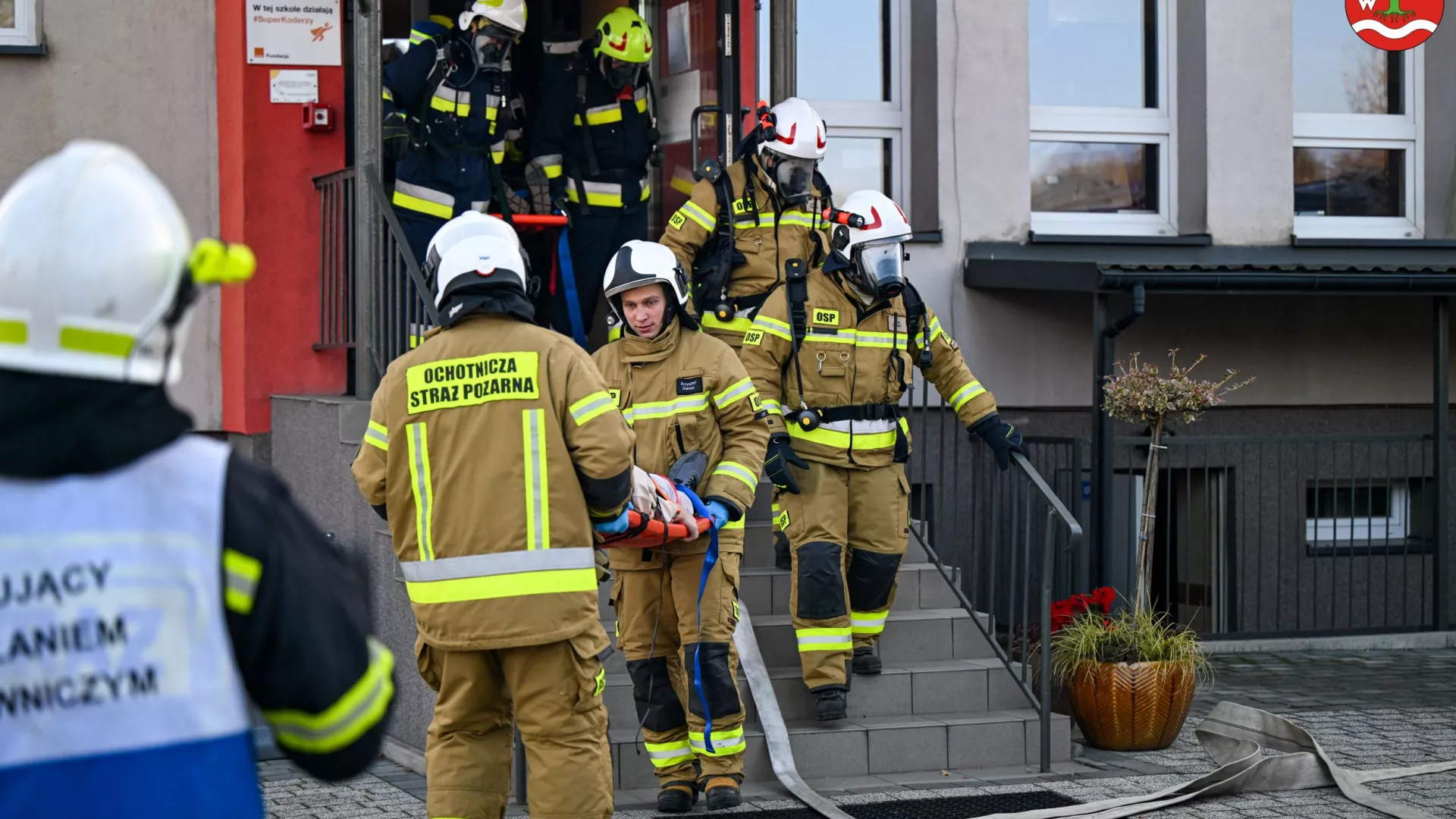 ewakuacja w ZS-P Parzymiechy