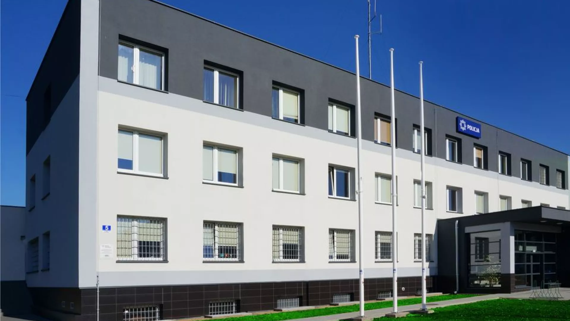 Budynek Komendy Powiatowej Policji w Kłobucku.