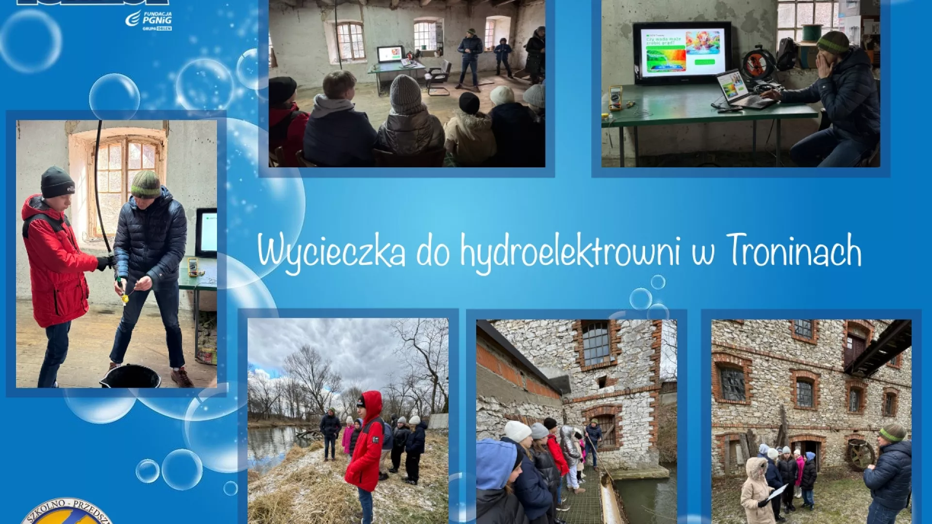 Wycieczka uczniów do hydroelektrowni