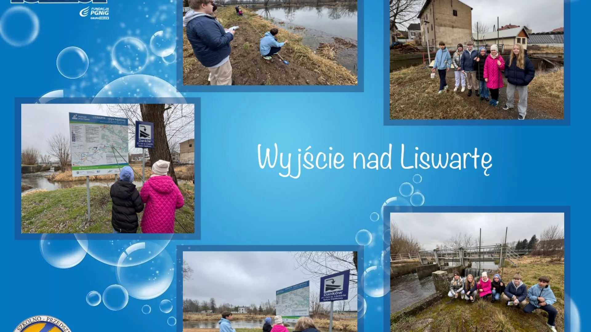 Wyjście uczniów nad rzekę Liswartę