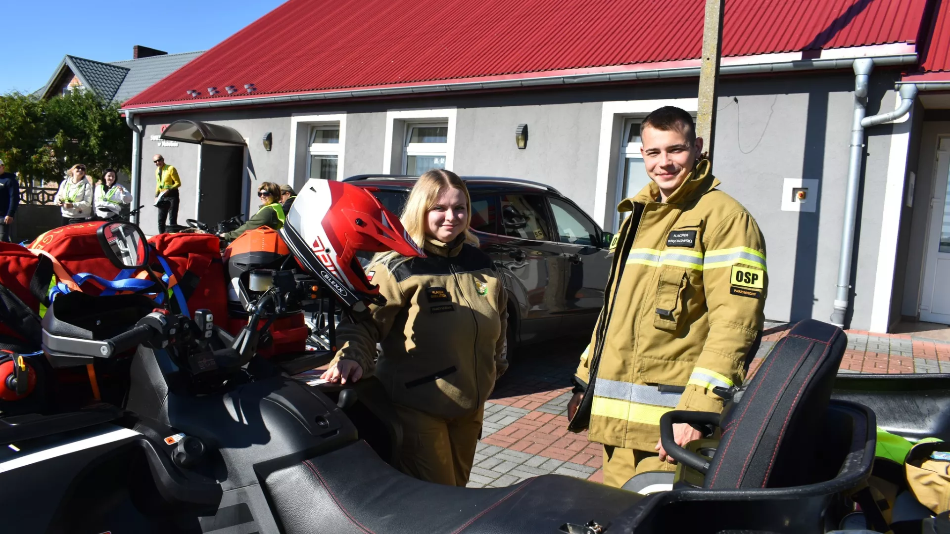 Trasę rajdu zabezpieczali strażacy z OSP Parzymiechy.