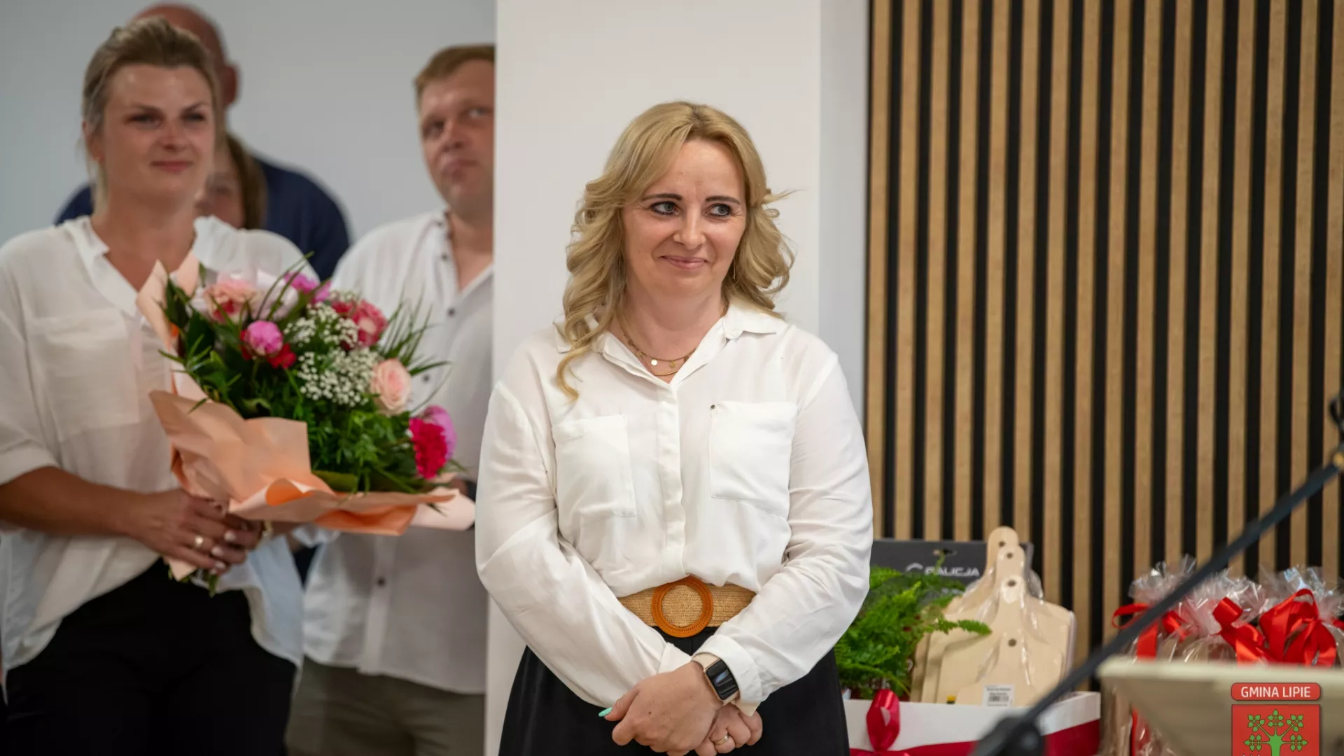 Sołtys Grabarzy podczas uroczystości