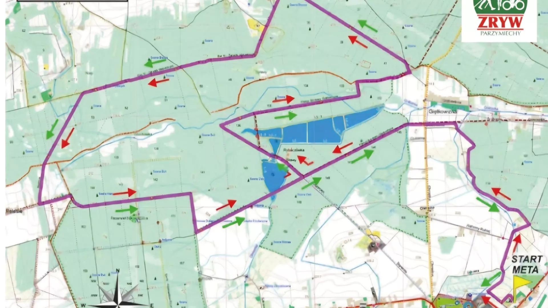 Trasa przebiegu crossu rowerowego