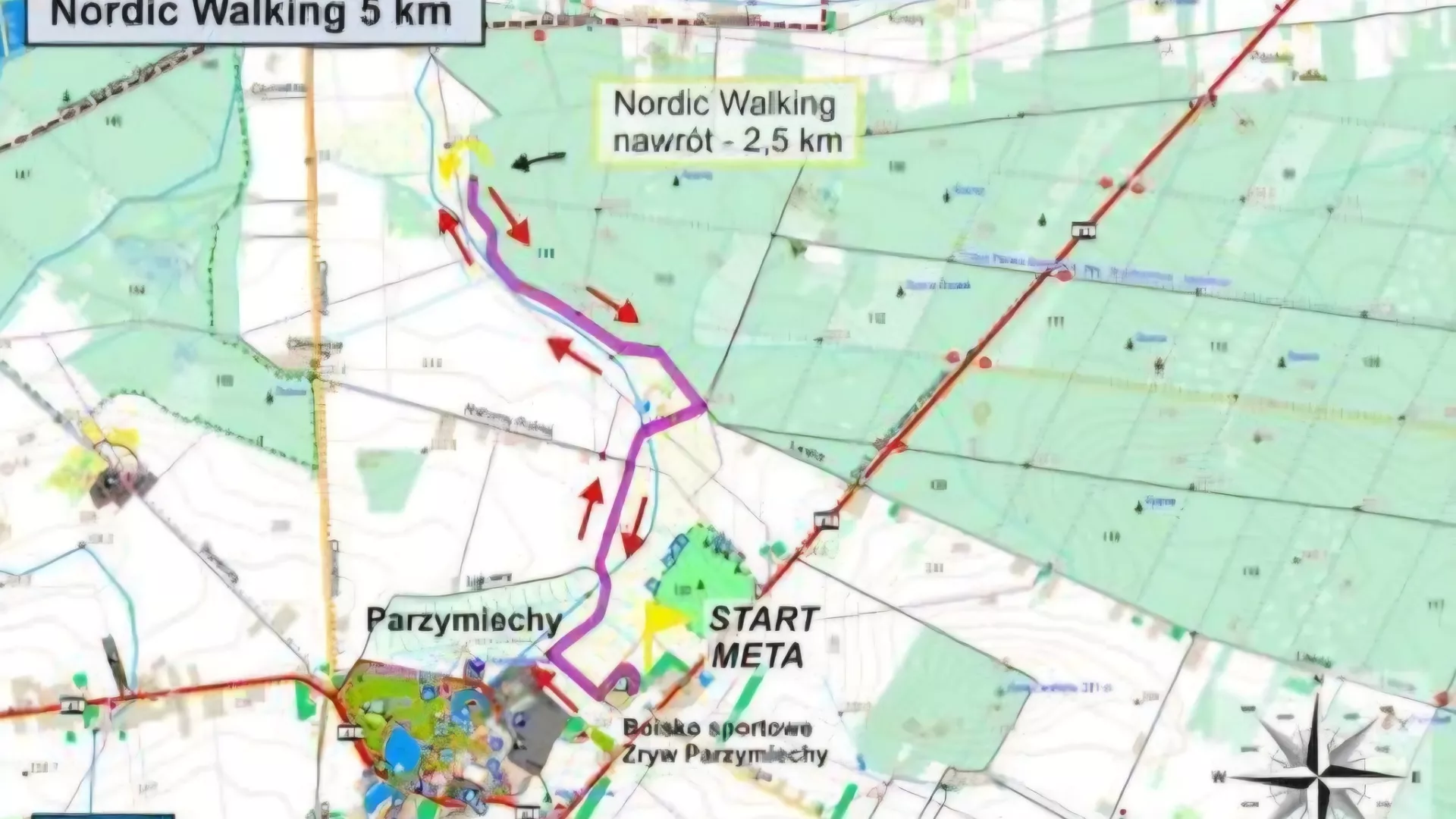 Trasa przebiegu Nordic Walking
