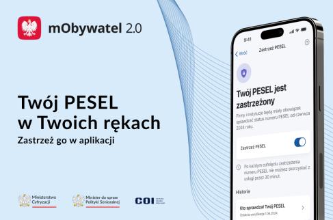 Zastrzeż PESEL i chroń swoje dane w mObywatelu 2.0
