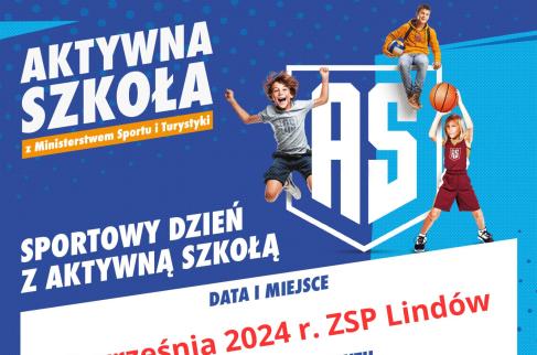 Plakat informacyjny dot. Sportowy dzien z aktywną szkoła