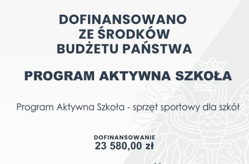 Aktywna Szkoła – sprzęt sportowy dla szkół 2024