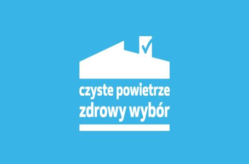 grafika przedstawiająca logotyp programu "Czyste Powietrze"