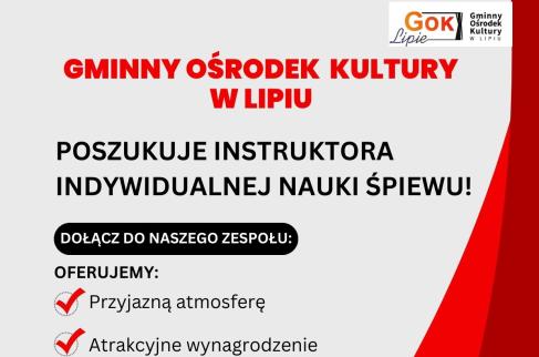 Ogłoszenie - instruktor nauki śpiewu