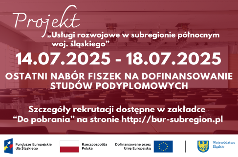 OSTATNIA SZANSA NA DOFINANSOWANIE DO STUDIÓW PODYPLOMOWYCH
