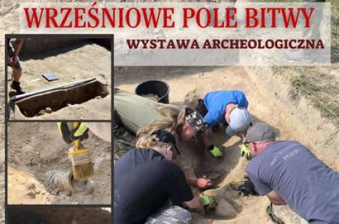 plakat zapraszający na wystawę Archeologiczną, która odbędzie się 22 sierpnia o 17.00 w Dworku w Lipiu