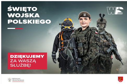 Plakat z okazji Święta Wojska Polskiego