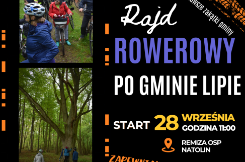 Rajd rowerowy po Gminie Lipie