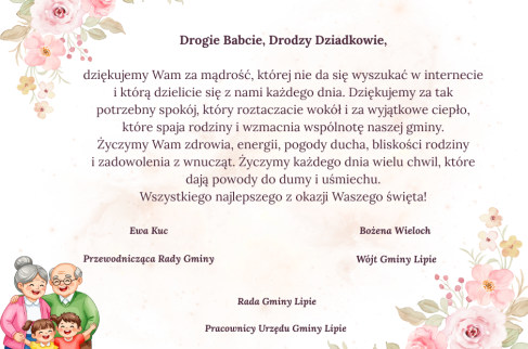 Życzenia z okazji Dnia Babci i Dziadka