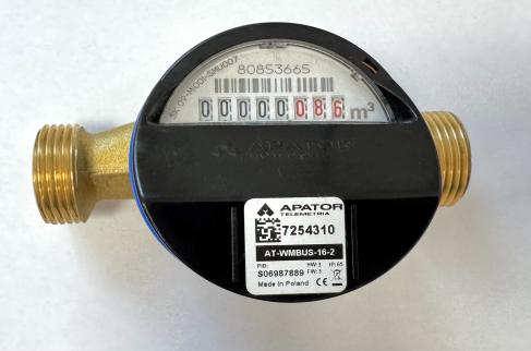 Zdjęcie wodomierza.