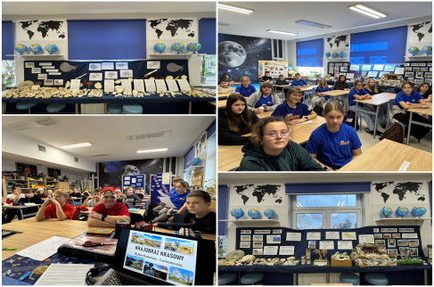 Kolaż zdjęć z realizacji projektu w szkole